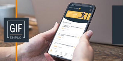 Trouver son emploi avec l'application GIF Emploi