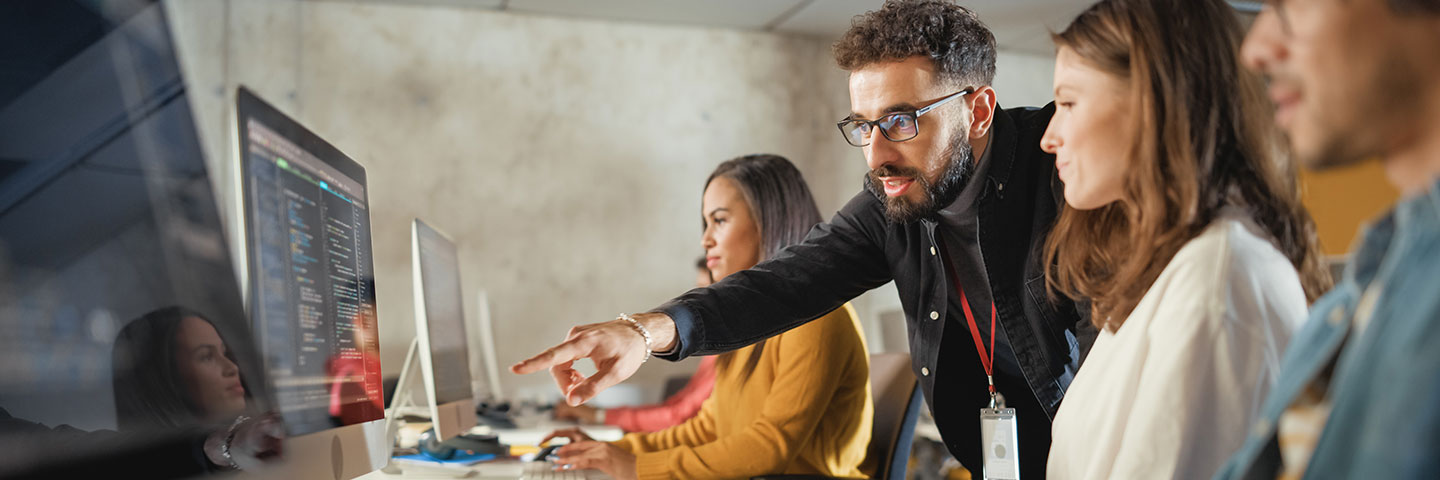 Étudiants dans le secteur de l'informatique