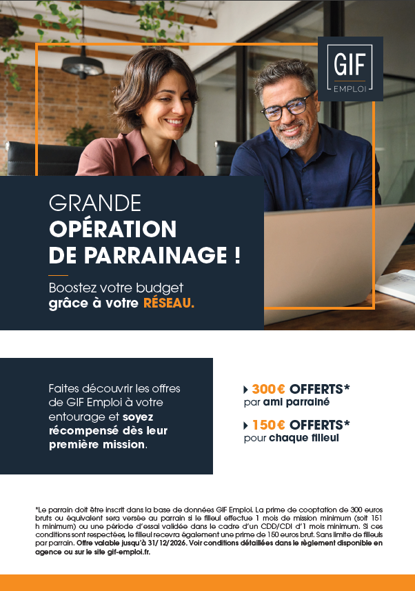 Flyer opération de parrainage GIF Emploi 2026