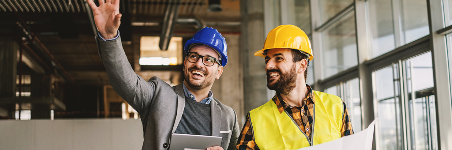 Technicien d'études sur un chantier